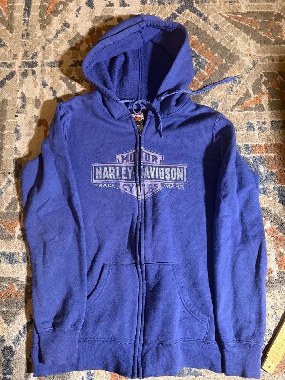 Harley Davidson Full Zip Hoodie Size S Purple Heart of Dixie Pelham AL